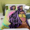 Bohemian Bedding Set for Girls Kids Adult African Black Girl Duvet Cover Set Ancient Ethnic BlanketComforter Cover&Pillowcases