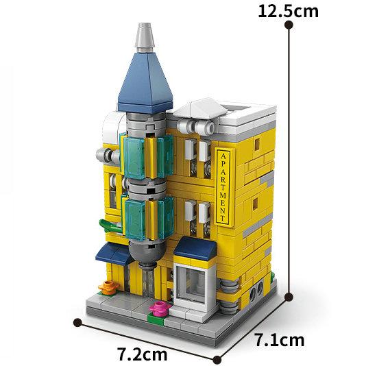 House Building Blocks Mini City Store Street View Snack Street Children'S Toys Boys And Girls Gifts Compatible With