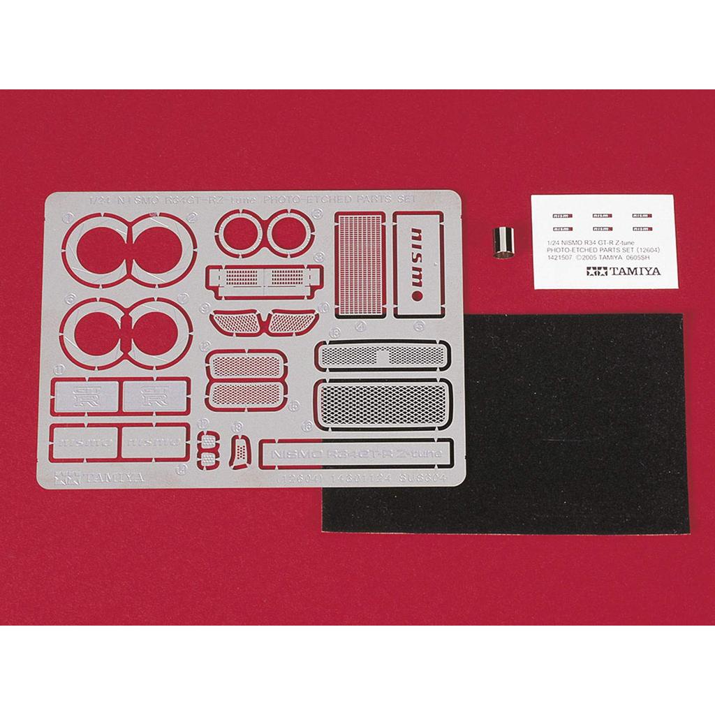 Tamiya 1/24 Detail Up Parts No.04 Nismo R34 GT-R Z Tune Etching Parts Set for Plastic Model 12604
