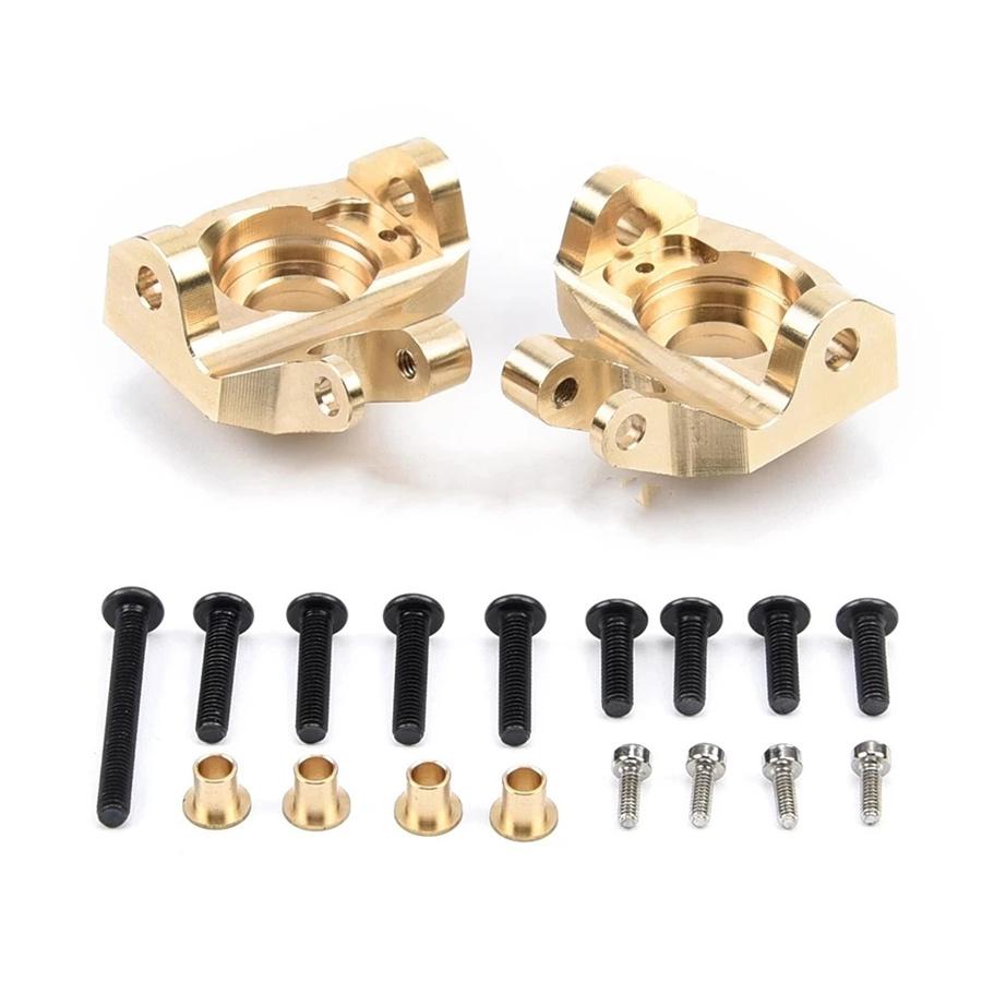 1 Pair Brass Heavy Duty Front Steering Knuckle For 1/10 RC Axial SCX10 II 90046