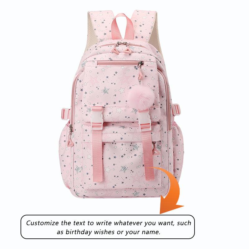 Zaino Scolastico Stampato Leggero ed Elegante per Studenti, Spaziosa Borsa a Tracolla Cartoon per Campus e Pendolarismo