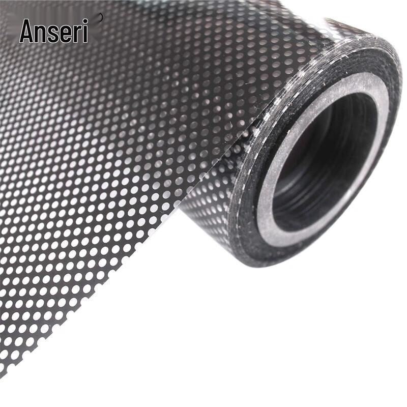Black Mesh Office Window Film