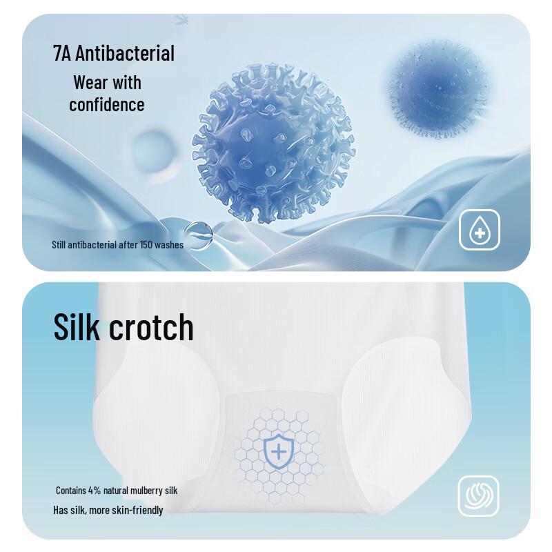 BADIGAO Women's Disposable Ice Silk Seamless Briefs