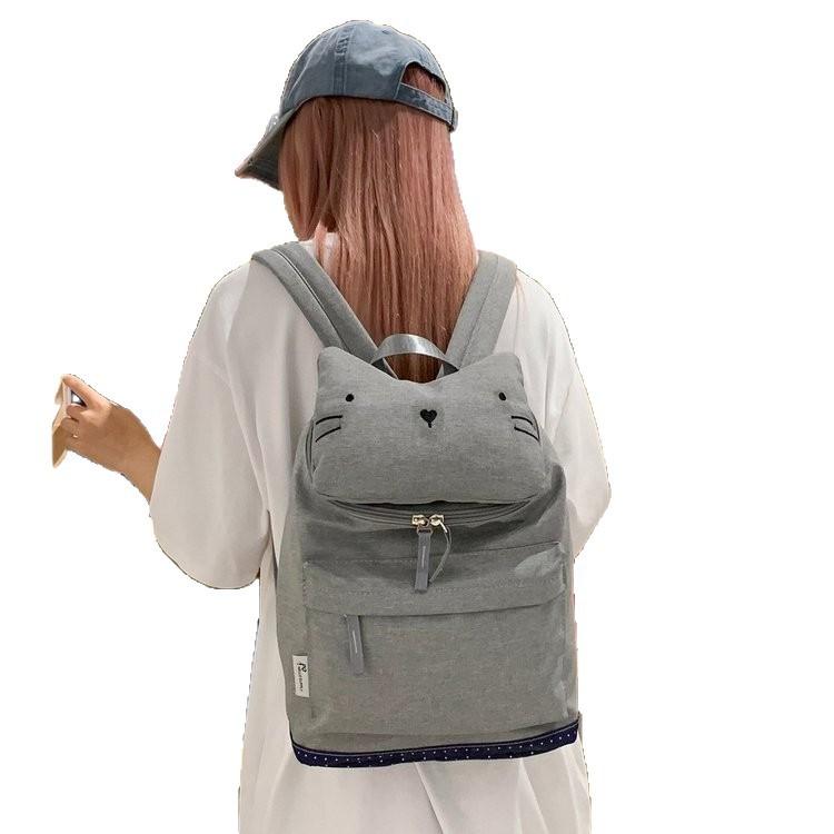 Schulrucksack hoher Wert 1011 neu japanisch süß Cartoon-Katze lässig vielseitig Schüler weich Mädchen Rucksack Damen wasserdicht Schulrucksack