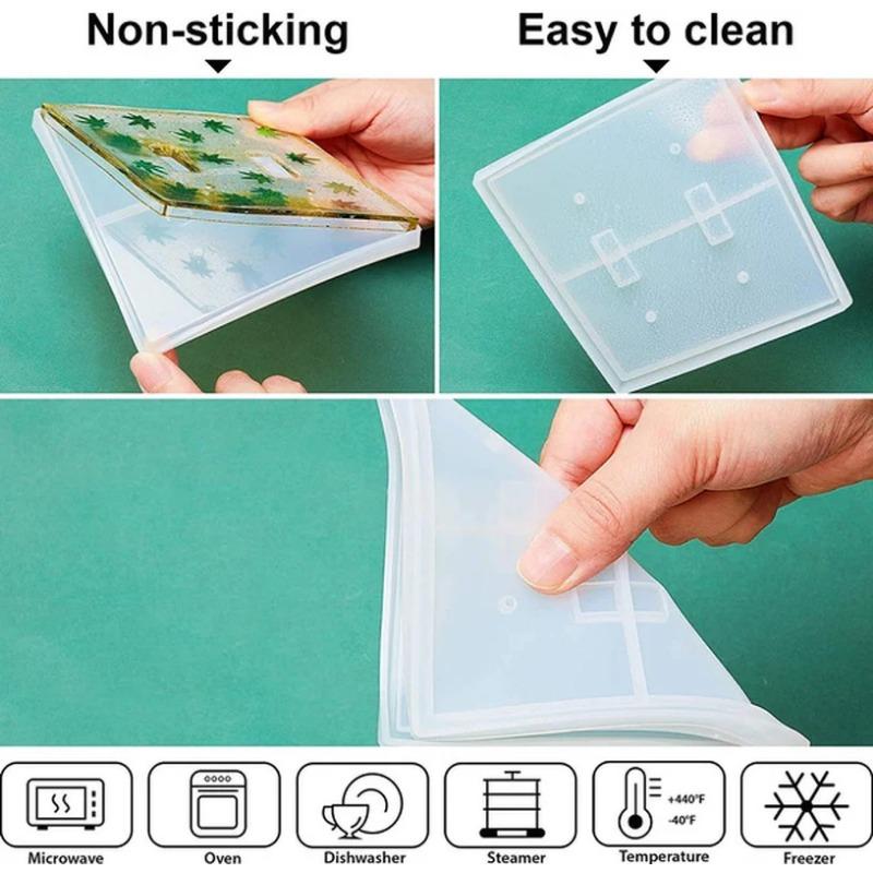 1PC Switch Board Silicone Mold Socket Panel Casting Mold Double Hole Square Single Hole Rectangle for DIY Handmade