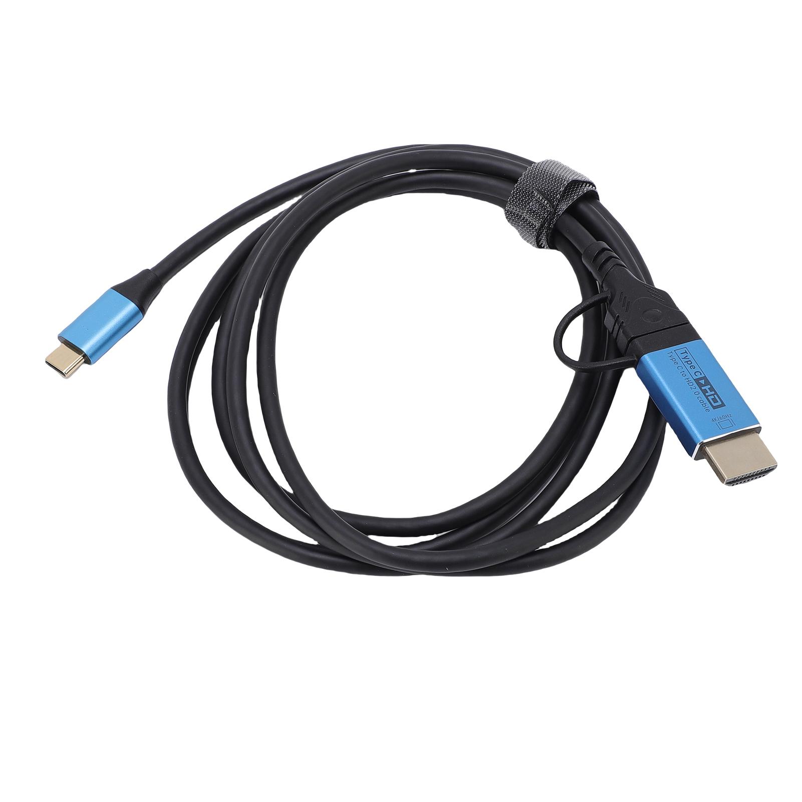 

Кабель USB C на HD-выход 2-в-1 4K 60 Гц Кабель USB C на HD-видео с быстрой зарядкой PD 100 Вт