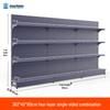 Multifunctional Gray Display Rack for Convenience Stores – Single/Double-Sided Snack Storage Shelf