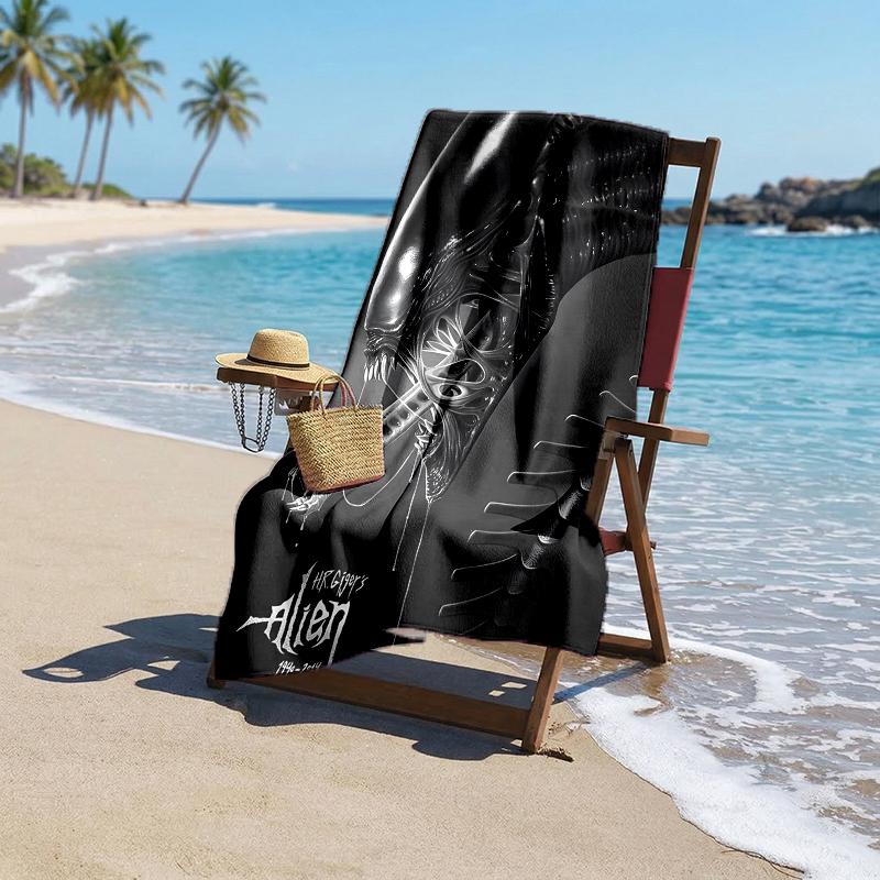 Alien Fashion Beach Towel: Ideal for Summer Adventures Soft, Absorbent and Quick Drying Suitable for Swimming and Bathing