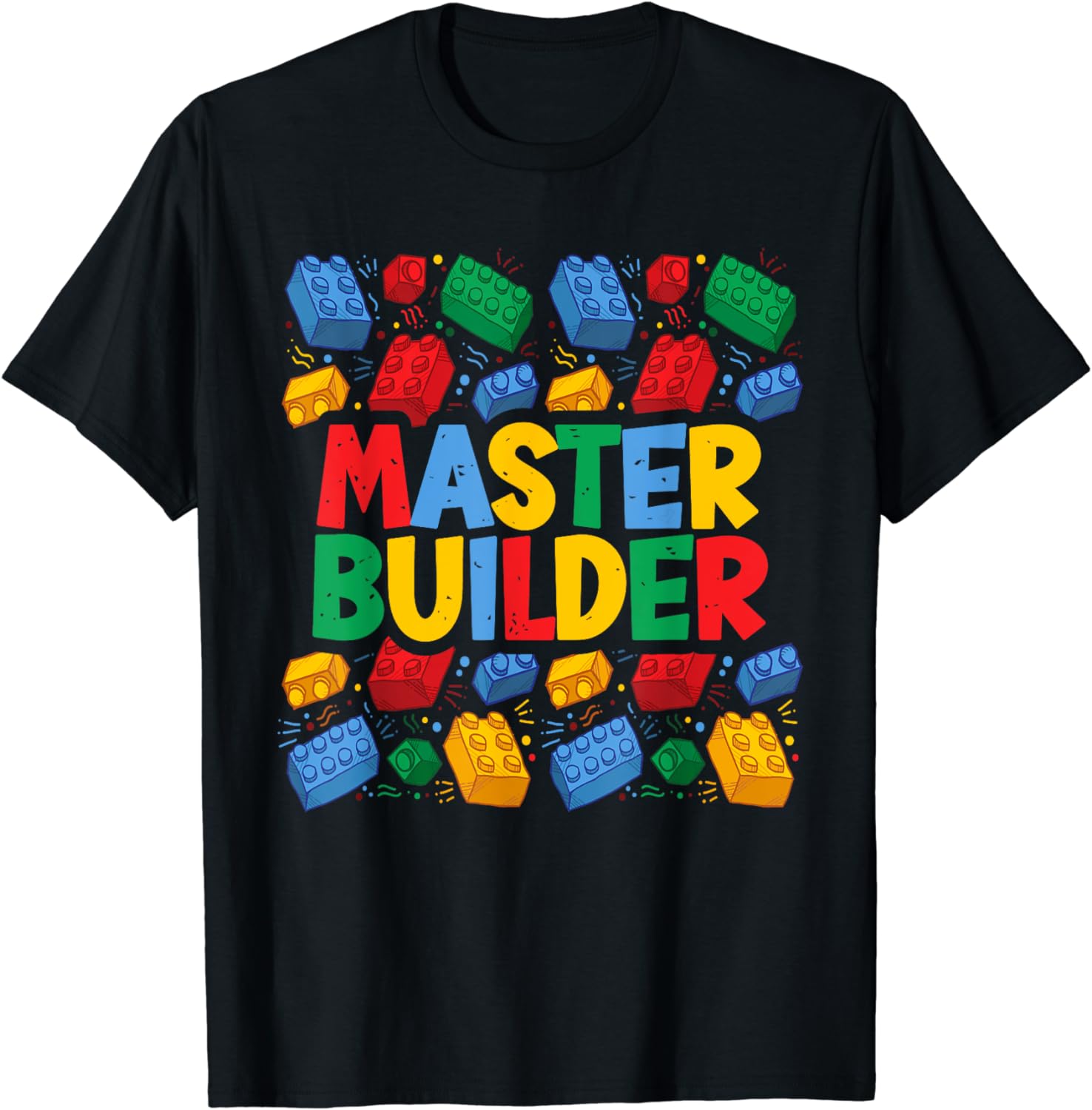 

Футболка Brick Builder Funny Blocks Master Builder Уличная одежда Мужская одежда Топы Винтажная футболка Camisetas 4XL