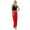 Bimba Women Straight Palazzo Pants Red Casual Rayon Made Bottoms