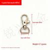 Zinc Alloy Fish Mouth Buckle for Dog Luggage, Shoulder Straps, Keychains, and Webbing.