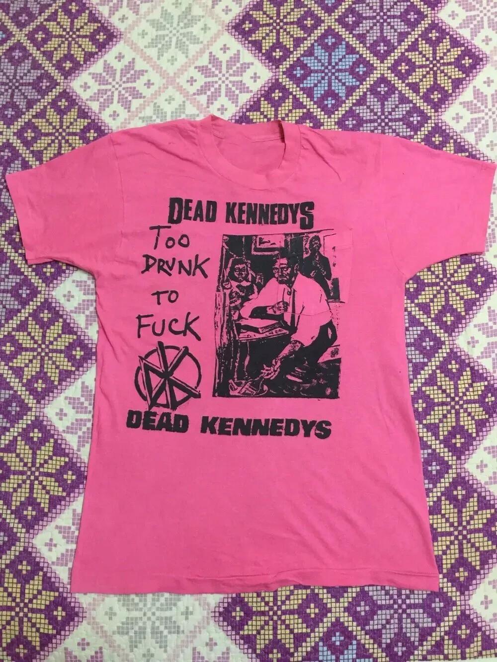 Dead Kennedys Uk Punk Band short sleeve pink color shirt S разноцветный