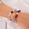 Halloween Spider Jewelry Gift For Couples With Glass Beads And Alloy Material