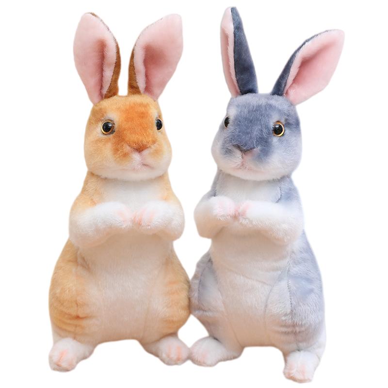 20/30cm Cute Simulation Rabbit Plush Lifelike Stuffed Animal Bunny Soft Doll Easter Birthday Gift Children Toy Home Decor
