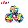 Colorful Bell Ball Small Size Rubber Braided Ball For Dogs Pet Toy Wholesale