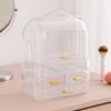 Clear Makeup Storage Rack Drawer Style Lipstick Holder Large Lip Gloss Storage Stand  for Bathroom