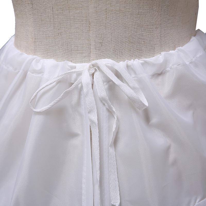 Weißes Blumenmädchenkleid mit zweilagigem, stahlverstärktem Puffrock für Aufführungen