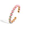 Hecheng, 67MM Charm Fruit Strawberry Copper Bracelet Women's Retro Bohemian Copper Girls Party Festival Fashion Zircon Gifts