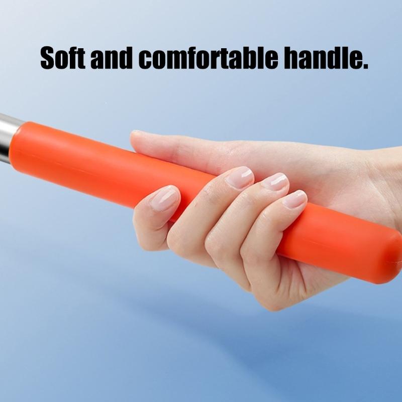 Long Handle Car Wash Mop with Soft Fiber Head for Rooflines, Windshields, Body Panels, Regular Vehicle Washing, and Easy Storage Tasks