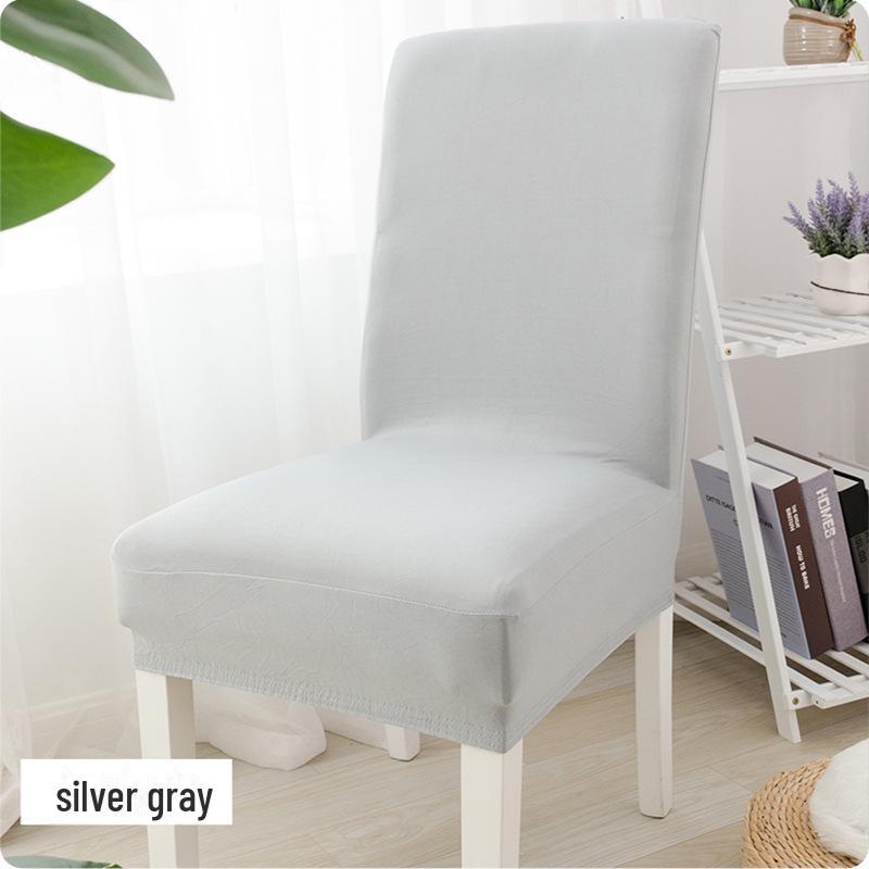 Solid Color Elastic Chair and Stool Cover for Hotel, Restaurant, or Home Dining Chairs