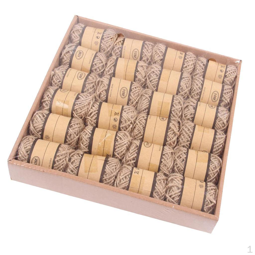 

24 Bundle Opp Bag 13 Yard Rope For Wedding Natural