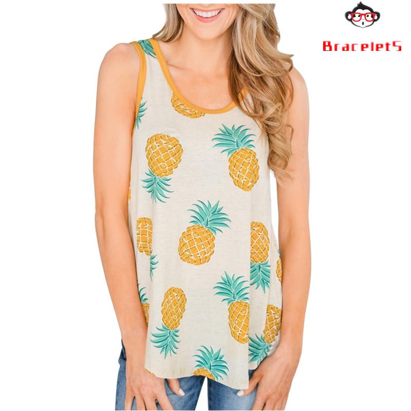 Buy Women Summer Vest Sleeveless VNeck Print Casual Tank Tops TShirt