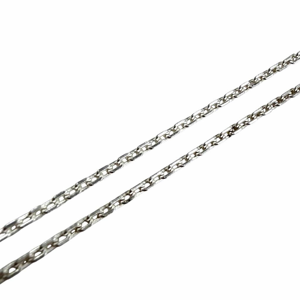 Great HERMES Necklace Chene Dunkle Anchene PM Silver 925 Women Used