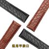 Alligator Leather Strap For Cartier Solo Tank London Genuine Leather Black Brown Watch Band Men Women 16mm 18mm 20mm 22mm 24mm