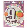 Apac Childrens/Kids Age 9 Birthday Party Badge