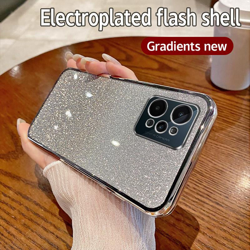 

Для OPPO Realme C31 Чехол Realme C31 Чехол для телефона Блестящий блестящий силиконовый объектив камеры Мягкая задняя крышка For Realme C31