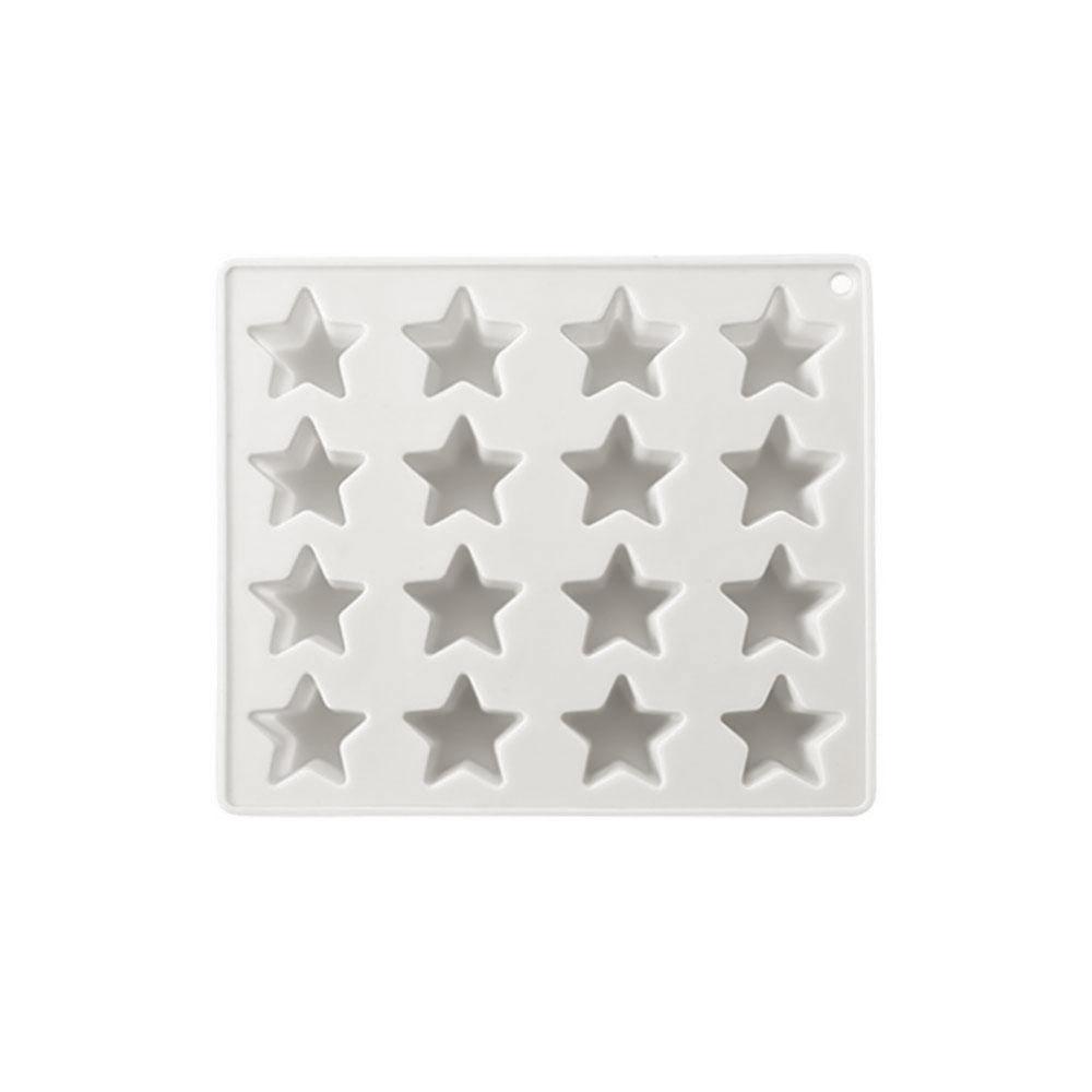Silicone world 16 grid star ice grid Silicone Mold  Ice Cube Tray DIY Chocolate Fondant Mould Pastry Jelly Cookies Baking Tools