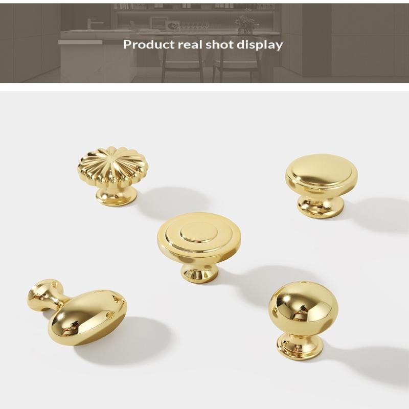 Aluminum Alloy Furniture Knobs Rustproof Waterproof Surface Classic Design for Cabinet Drawer Dresser Bathroom Kitchen Furniture