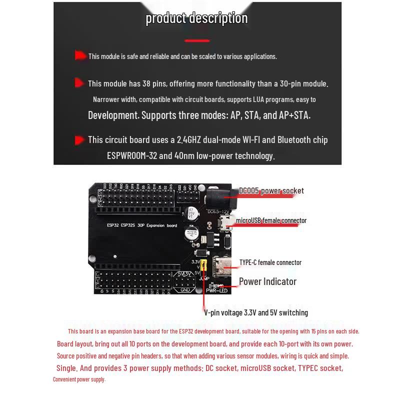 ESP32 WiFi Bluetooth Development Board