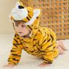 MICHLEY Carniva Baby Rompers Winter Clothes Flannel Hooded Bodysuits Pajamas Animals Overall Jumpsuit For Girls Boys Kids