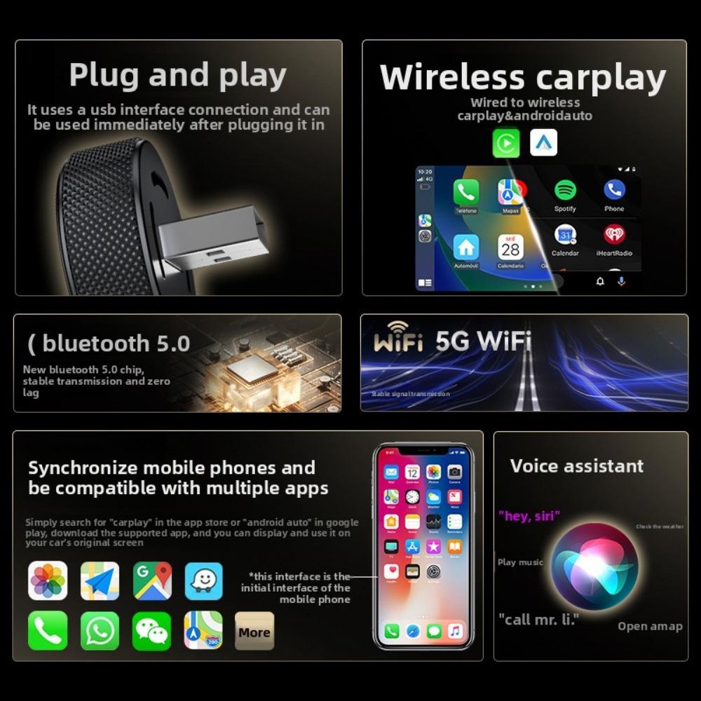 Drahtlose CarPlay Box Smart Car Modul Upgrade Android Auto CarPlay Adapter für Nahtlose Konnektivität