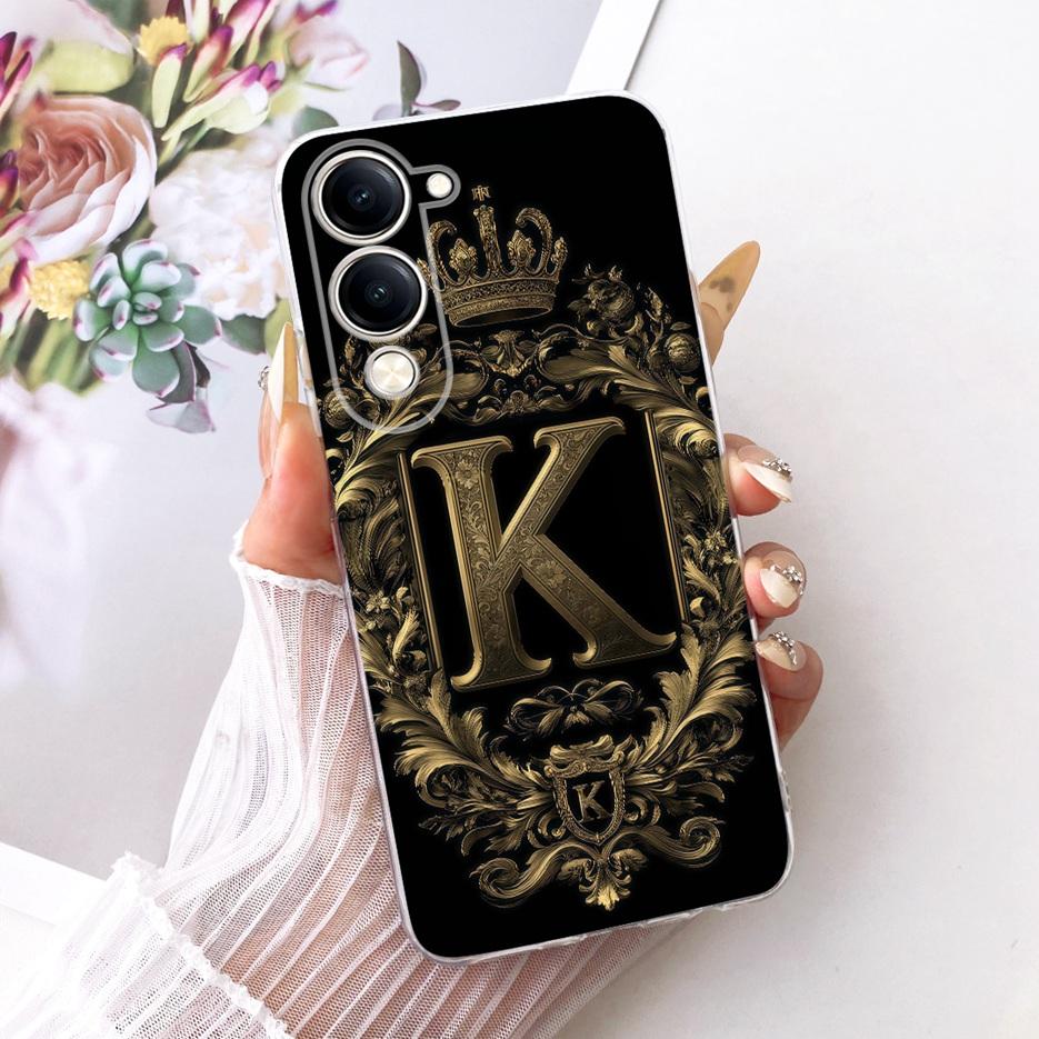 For Vivo Y04 Case V2430 Cool Fashion Letters Cover Soft Silicone Phone Case For Vivo Y29s Y 29s VivoY04 VivoY29s Back Cover Bags