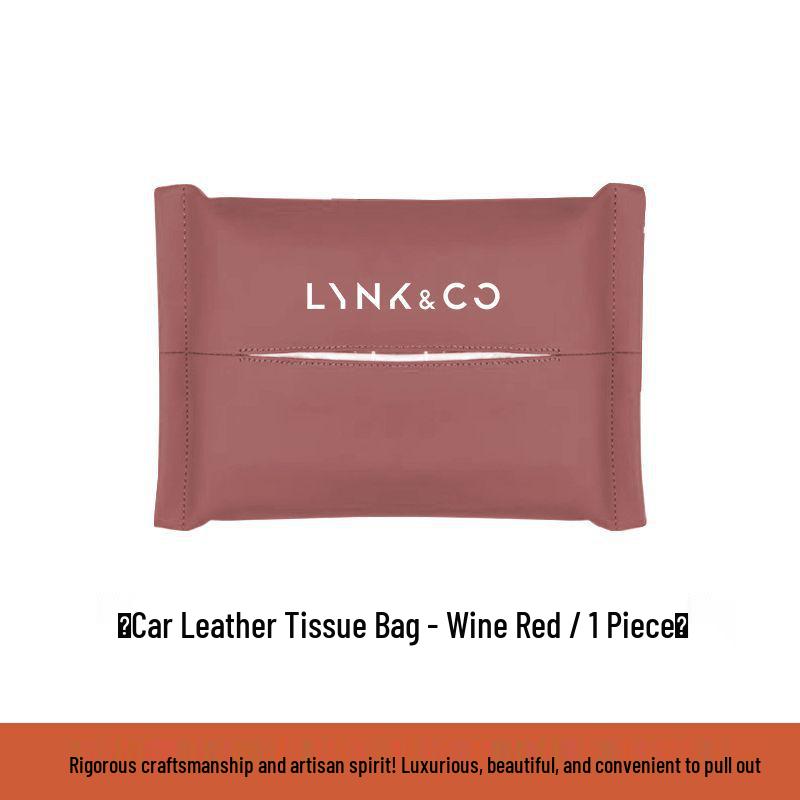 

Lynk & Co Car Tissue Box Bag - Leather Headrest Pull-Out for Models 01/02/03/05/06 Standard