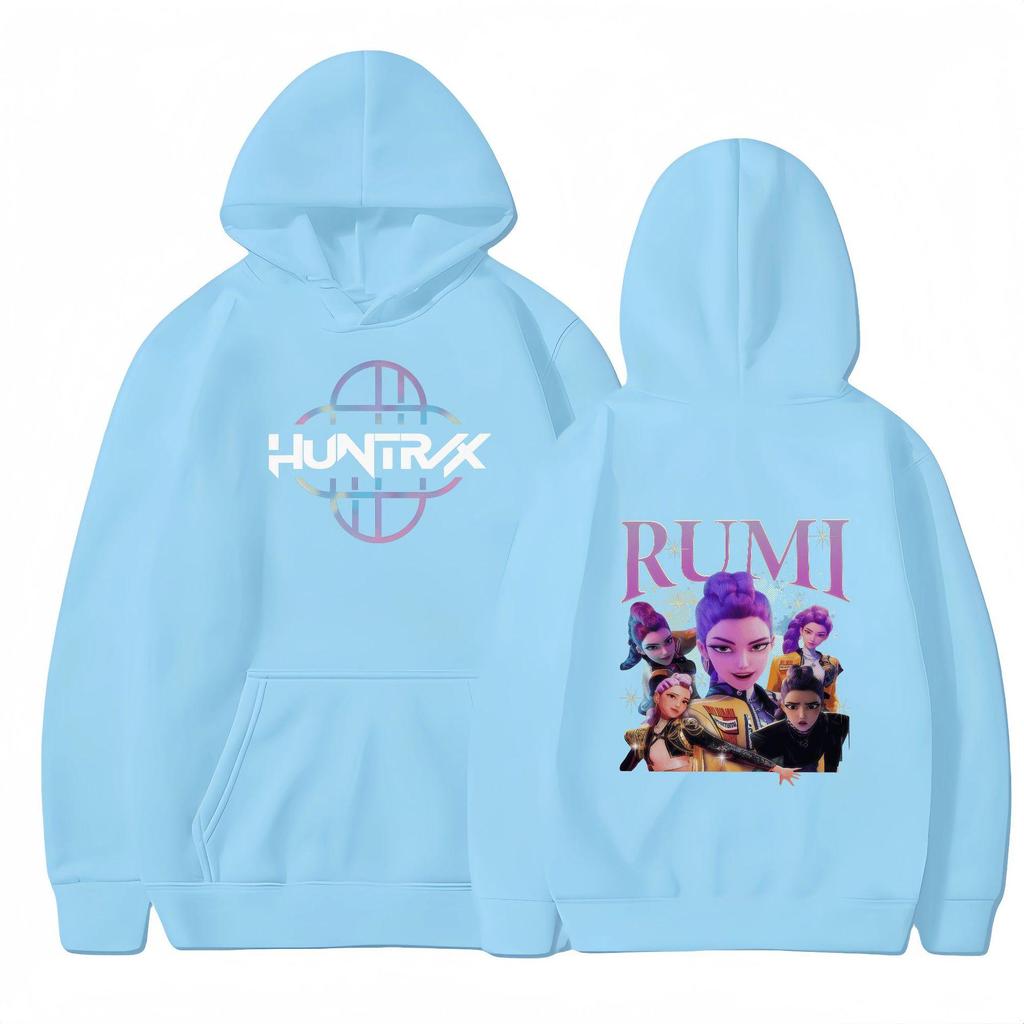 2025 Herbst/Winter KPOP Inspiriertes Demon Hunter Mädchen Fleece Kapuzensweatshirt