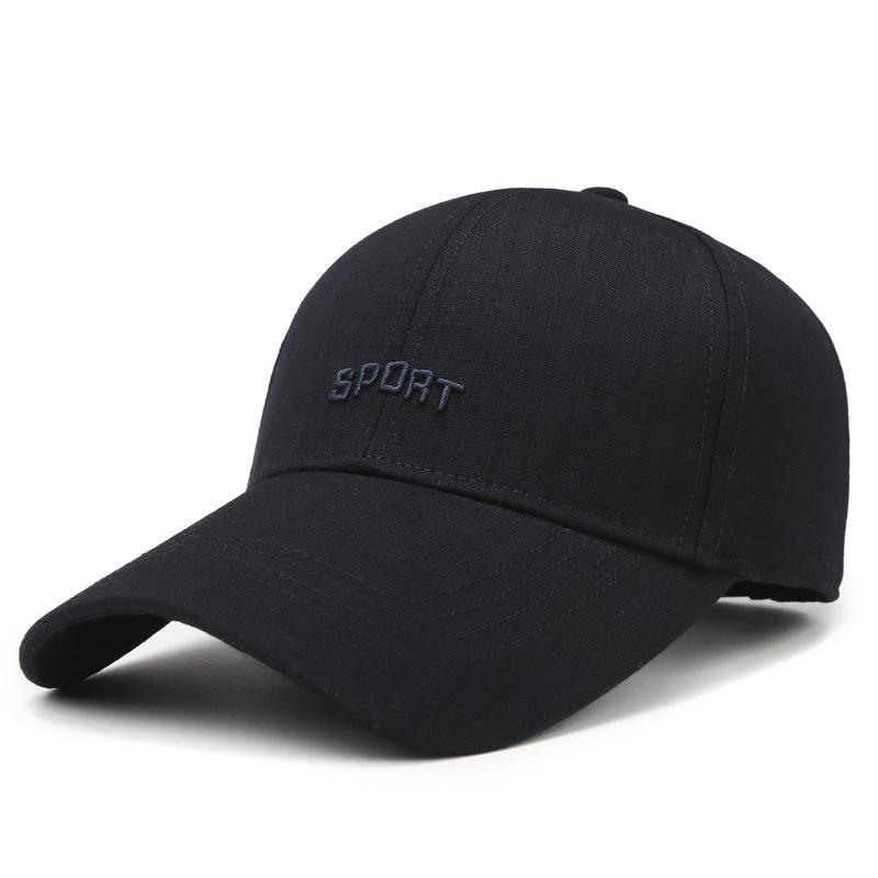 Fade-resistant Hats for Middle-aged and Older Men: New-style Long-brimmed Baseball Caps for Sun Protection and a Youthful, Fashionable Look
