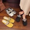Baotou Half-slipper French Flat Single Shoes for Women Spring and Summer Cool Drag Mules