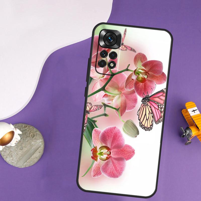 Orchid Flowers Colorful Case For Xiaomi Redmi Note 14 13 Pro 12 9 10 11 Pro 10S 11S 12S Redmi 14C 13C 10C 12C Cover