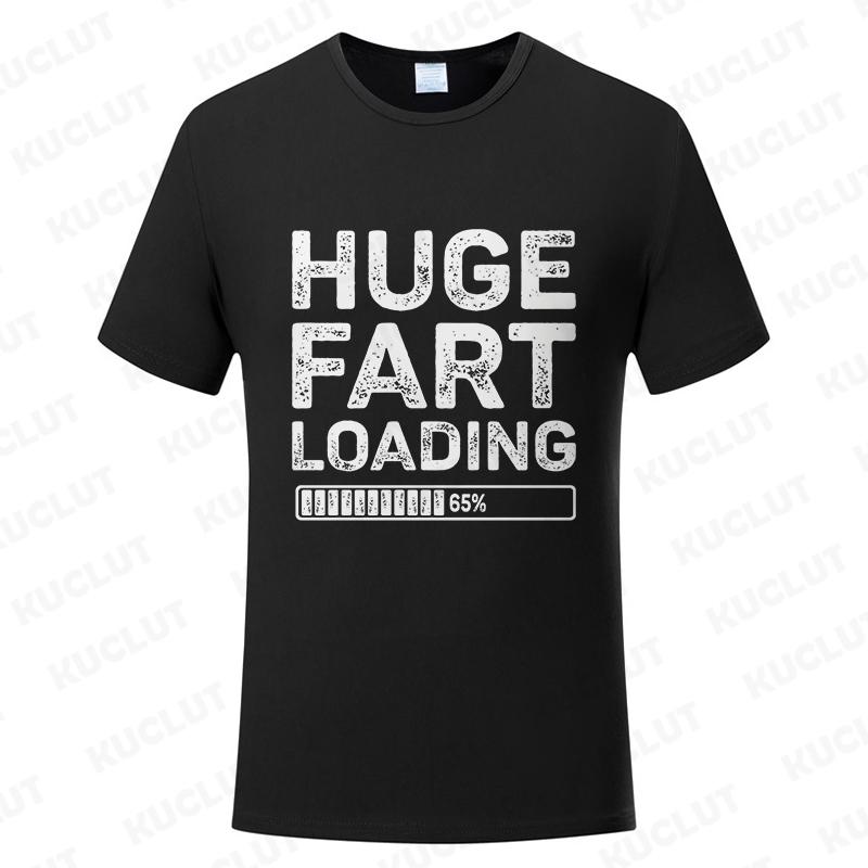 Funny Tshirt Fart Loading Humor Tee Joke Gag Tshirt for Man Dad Gifts Guys Clothes Short Sleeve Clothes Fashion Casual Tee Tops