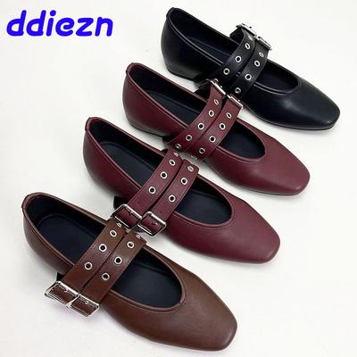 Mode Luxus Damen Weiches Schuhwerk Runde Zehenpartie Damen Ballerinas Mit Schuhen Flache Schuhe Flache Mary Janes Für Damen