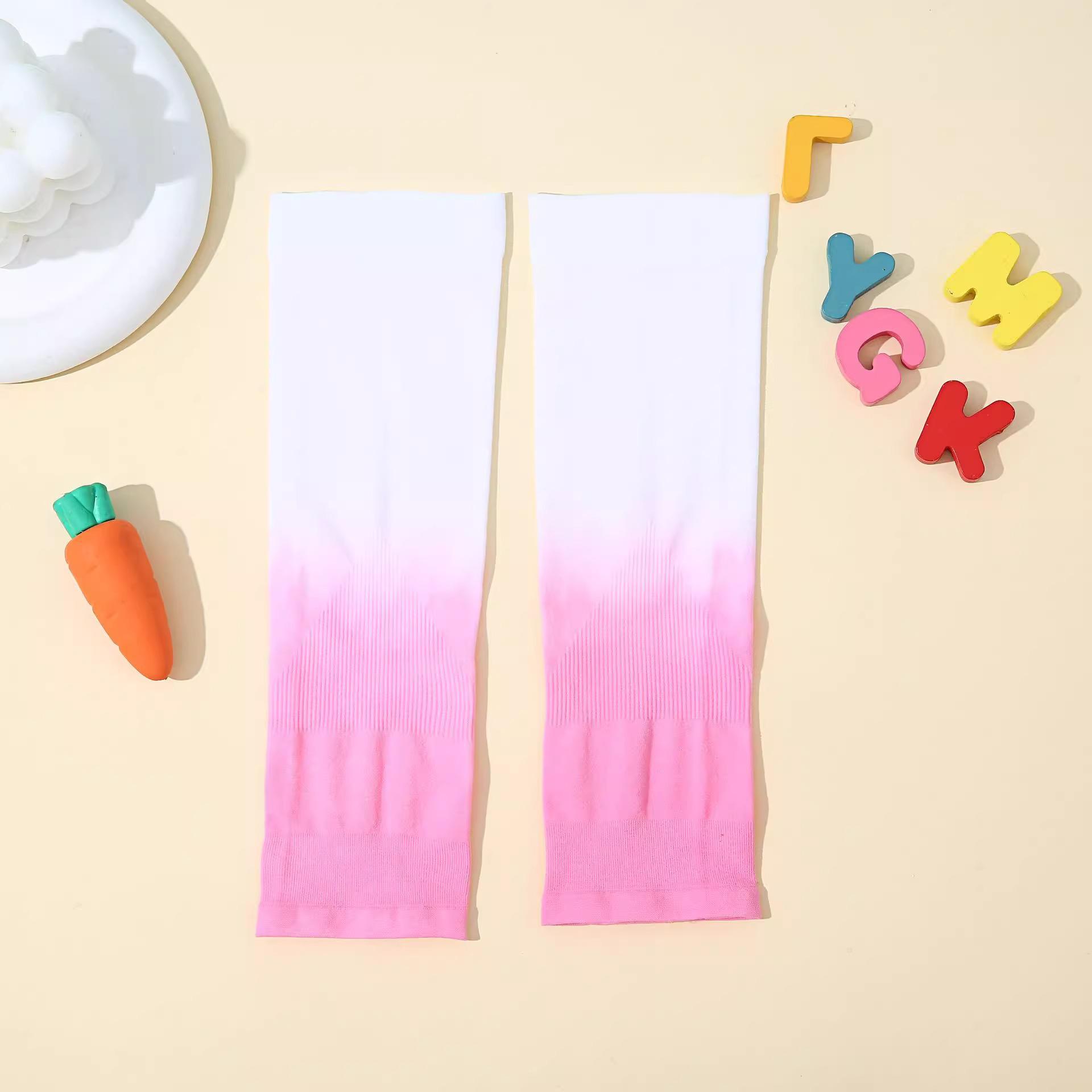 Children s Mosquito-Repellent UV Protection Ice Sleeves for Girls - Summer Thin Gradient Arm Sleeves