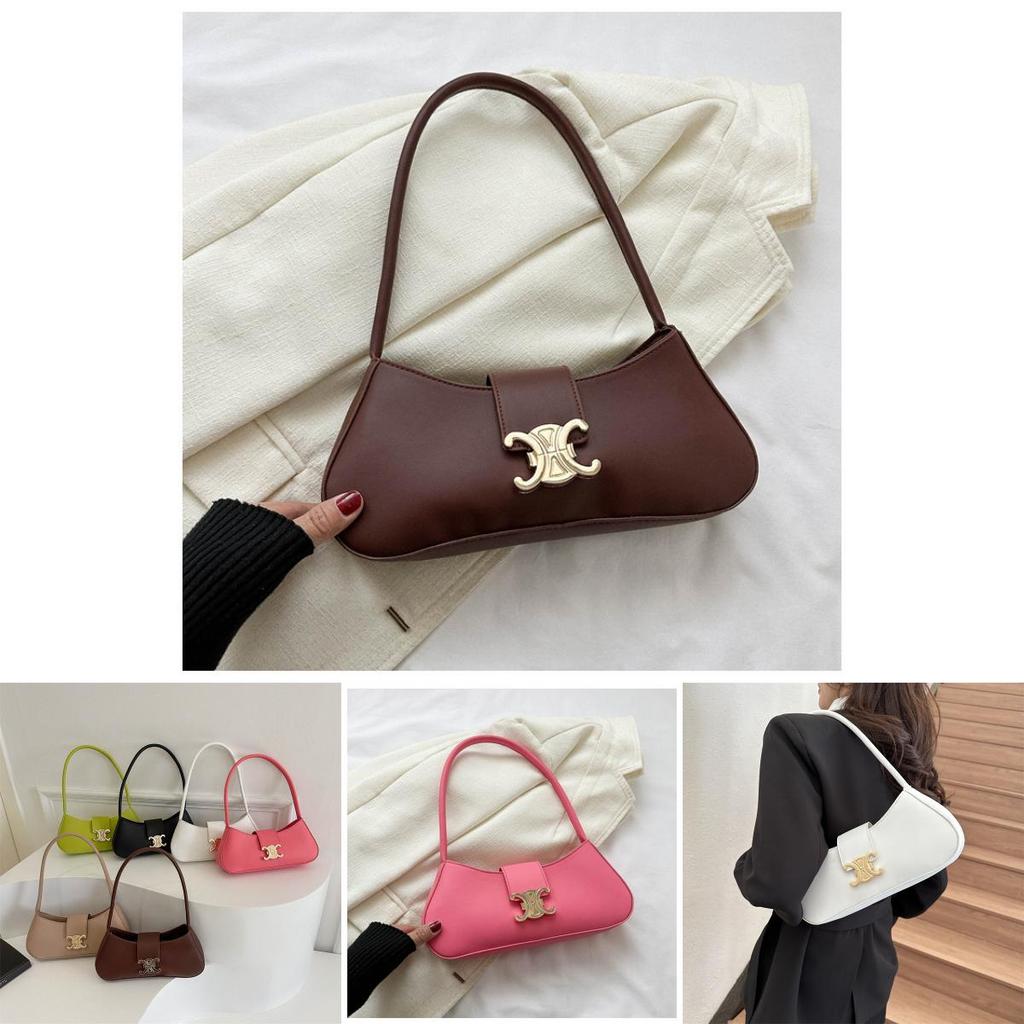 Trendy Street Style Pu Shoulder Bag Candy Color Crossbody Bag For Women 2023 Winter