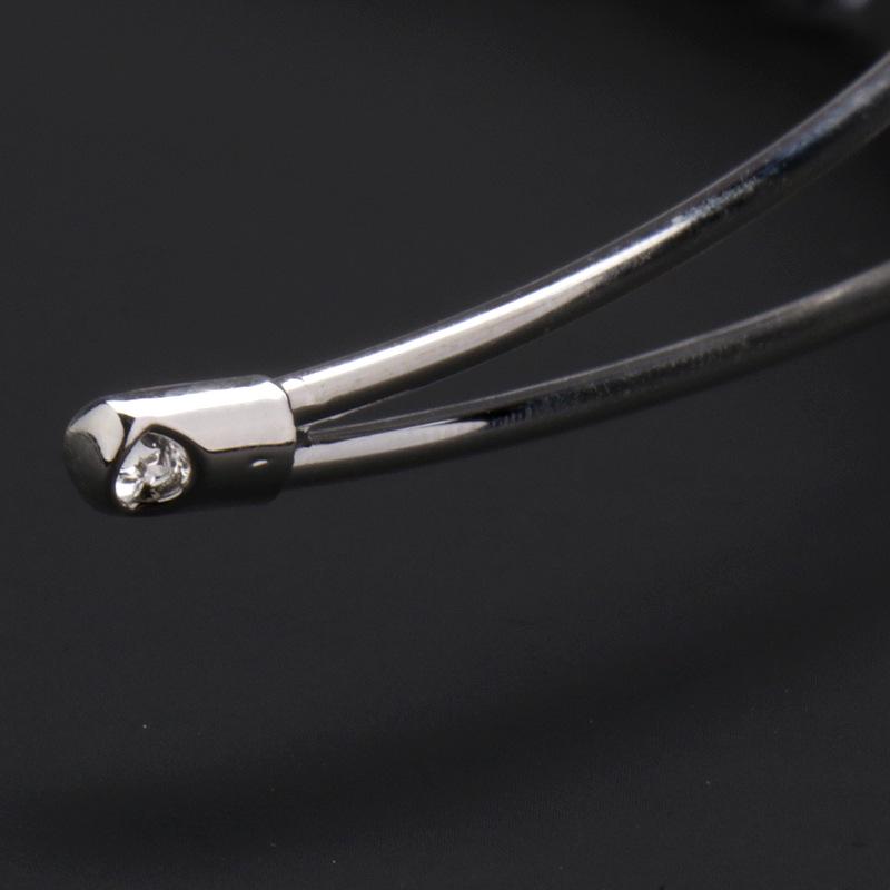 Double Row Cubic Zirconia Silver Hairband - Elegant Accessory for Daily Wear, Travel, or Weddings.