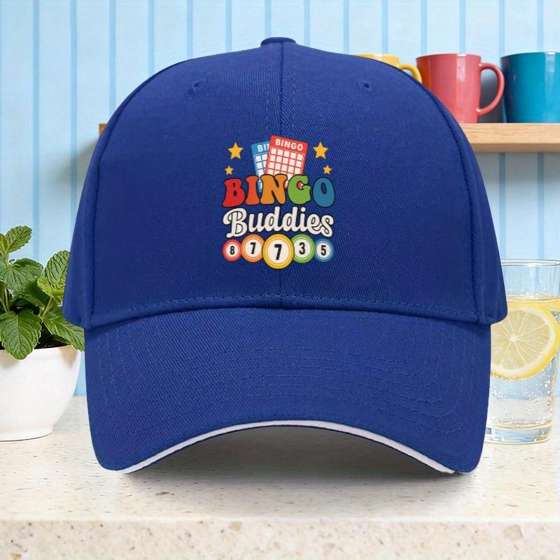 BINGO Buddies Graphic Baseball Cap Polyester Casual Adjustable Snapback for Adults Unisex Outdoor