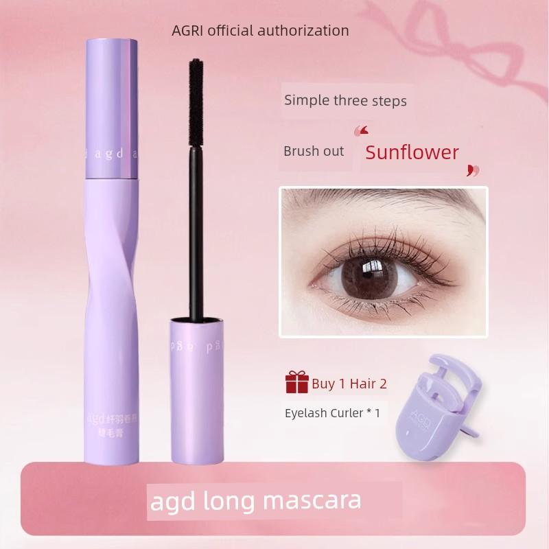 AGD Fiber Feather Curling Mascara Three-Dimensional Thick Not Easy to Smudge Long-Lasting Finishing Quick-Drying Hair-Styling Eyelash Base Cream