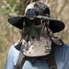 Men's Solar-Powered Fishing Hat with Fan - Sun, Mosquito, Neck, and Face Protection for Outdoor Summer Leisure