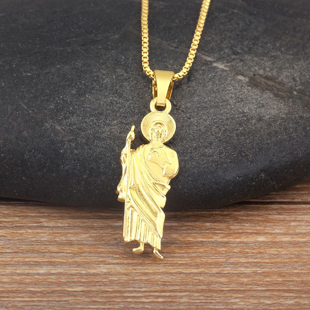 Nidin New Fashion Religious Style S/M/L Sizes Choice Charm Pendant Necklace For Women Choker Chain Lady Jewelry Daily Party Gift